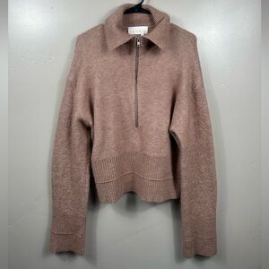 Remain Birger Christensen Giana Knit Top in Beige Size 6